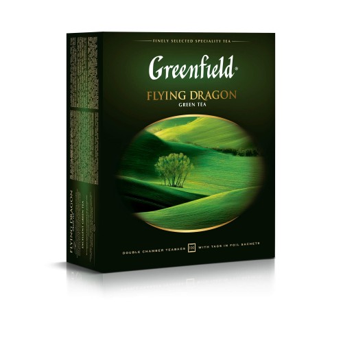 Чай "Greenfield" Flying Dragon зеленый (100 пакетов)