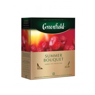 Чай "Greenfield" Summer Bouquet малина (100 пакетов)