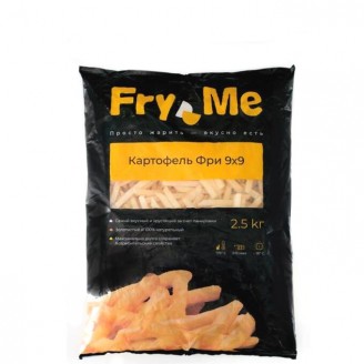 Картофель фри "Fry Me" 9мм с панировкой 2,5кг
