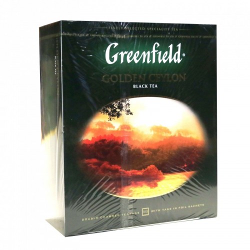 Чай "Greenfield" Golden Ceylon черный (100 пакетов)