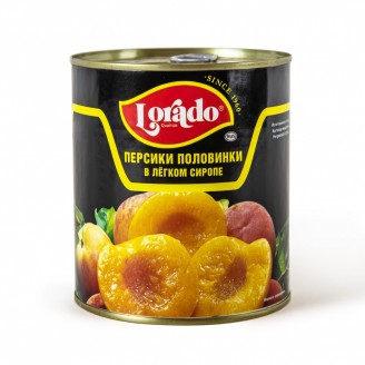 Персики половинки в сиропе "Loradо" 3100мл