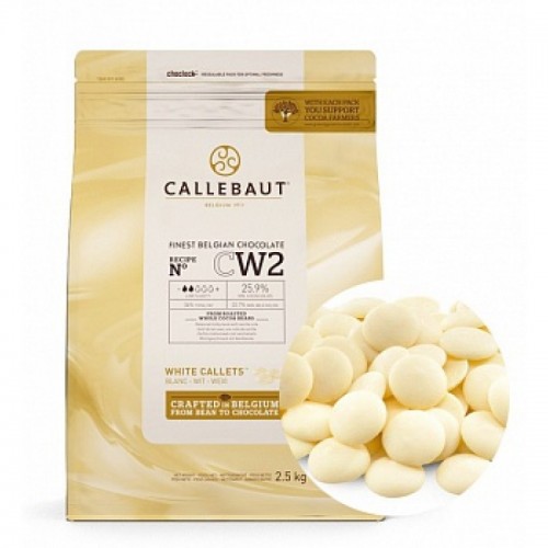 Шоколад Белый с карамельным вкусом Callebaut 30,4% 2,5кг