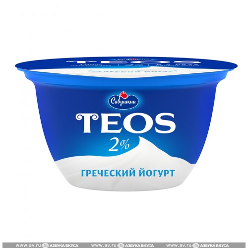 Йогурт Teos Греческий 2% 250гр (стакан)